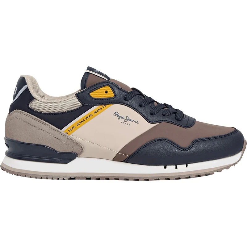 Pepe Jeans Men's London Cross M Sneak, Brown (Hide Beige), 6 UK