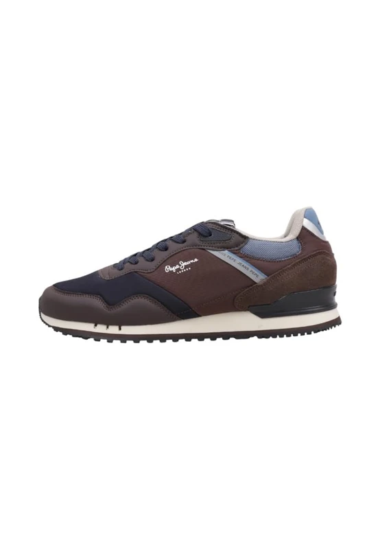 Pepe Jeans Men's London Cross M Sneak, Grey (Trail Brown), 7 UK