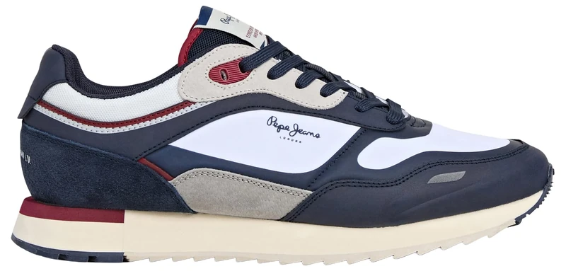Pepe Jeans Men's Bexley Urban M Sneak, White (White), 11 - Image 1