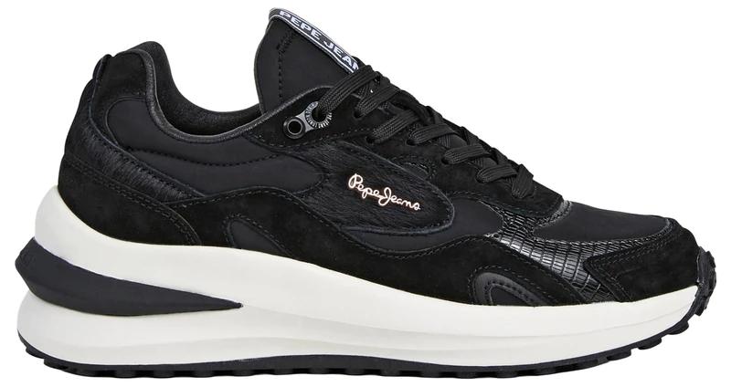 Pepe Jeans Women's Winslow Fierce W Sneak, Black (Black), 5
