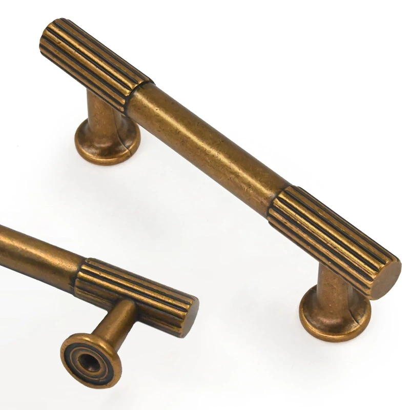 Asidrama 30 Pack 3 Inch(76mm) Antique Brass Cabinet pulls Kitchen Cabinet Handles, Cabinet Pulls Kitchen Cabinet Hardware for Cupboard Drawer Pulls