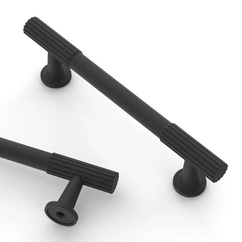 Asidrama 30 Pack 3.75 Inch(96mm) Matte Black Cabinet pulls Kitchen Cabinet Handles, Cabinet Pulls Kitchen Cabinet Hardware for Cupboard Drawer Pulls