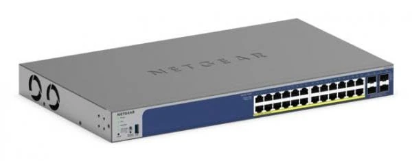 NETGEAR switch GS728TX 24P GE SMART SWTH W-10G SFP+ CPNT