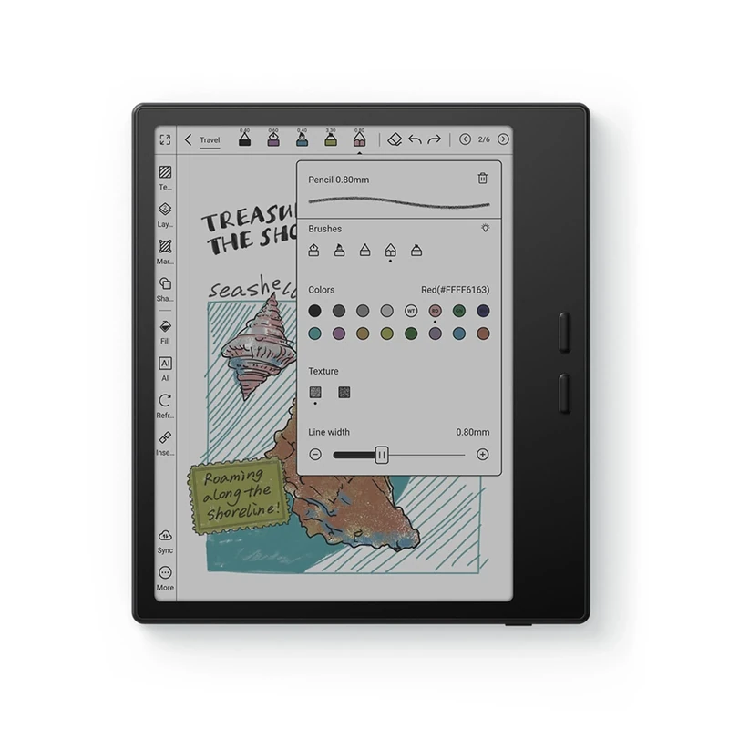 BOOX Tablet Go Color 7 Gen II E Ink Tablet 4G 64G Support Active Stylus InkSense (Black)