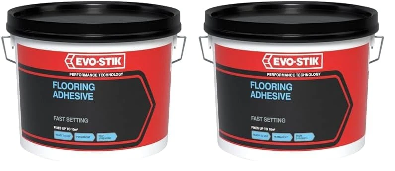 EVO-STIK 367811-STX Flooring Adhesives, 2.5 Litre (Packing May Vary) (Pack of 2)