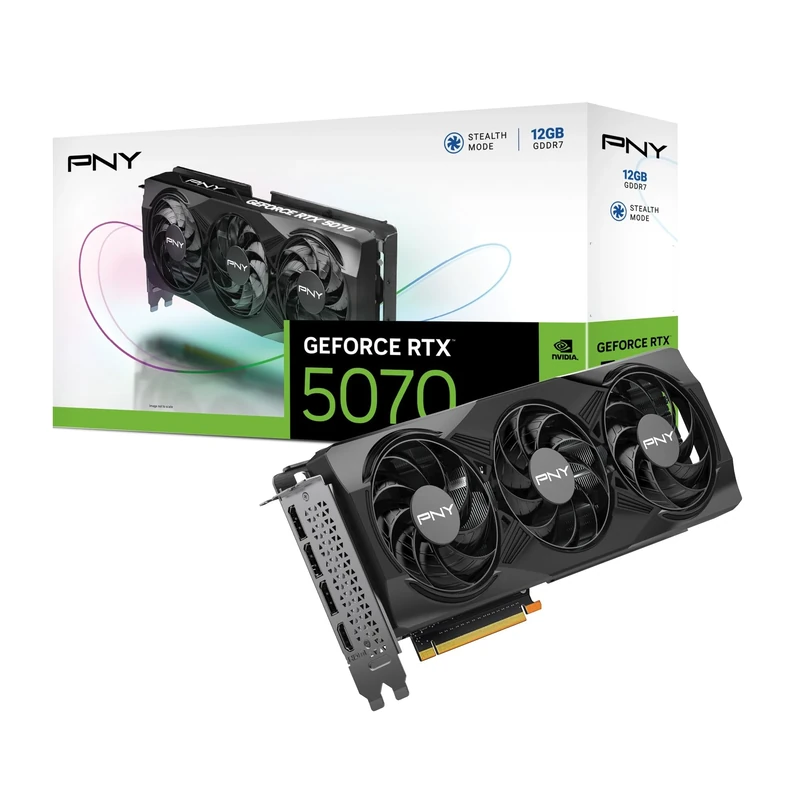 PNY GEFORCE RTX™ 5070 12GB Triple Fan Graphics Card DLSS 4