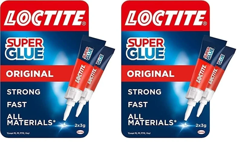 Loctite Universal, Strong All Purpose Super Glue for Repairs, Clear Glue Liquid for Various Materials, Easy to Use Instant Super Glue, 2 x 3g (Pack of 2)