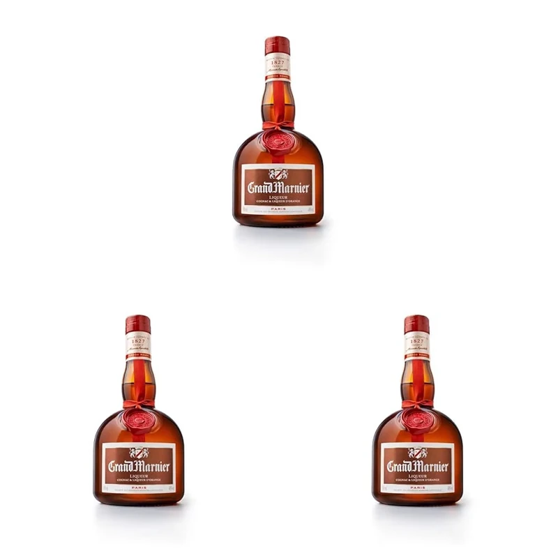Grand Marnier- Cordon Rouge Cognac & Orange Liqueur, Essential Ingredient for the Grand Margarita cocktail 50cl (Pack of 3)