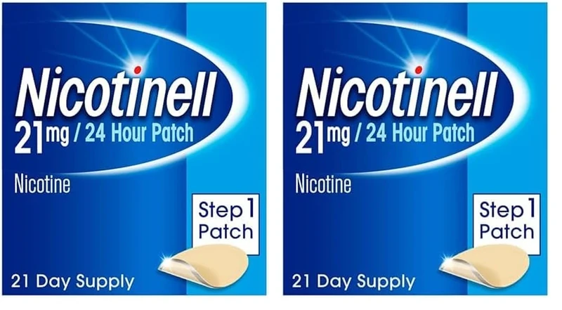 Nicotinell Nicotine Patch Stop Smoking Aid Step 1, 21 mg 24 Hour 21 Patches (Pack of 2)