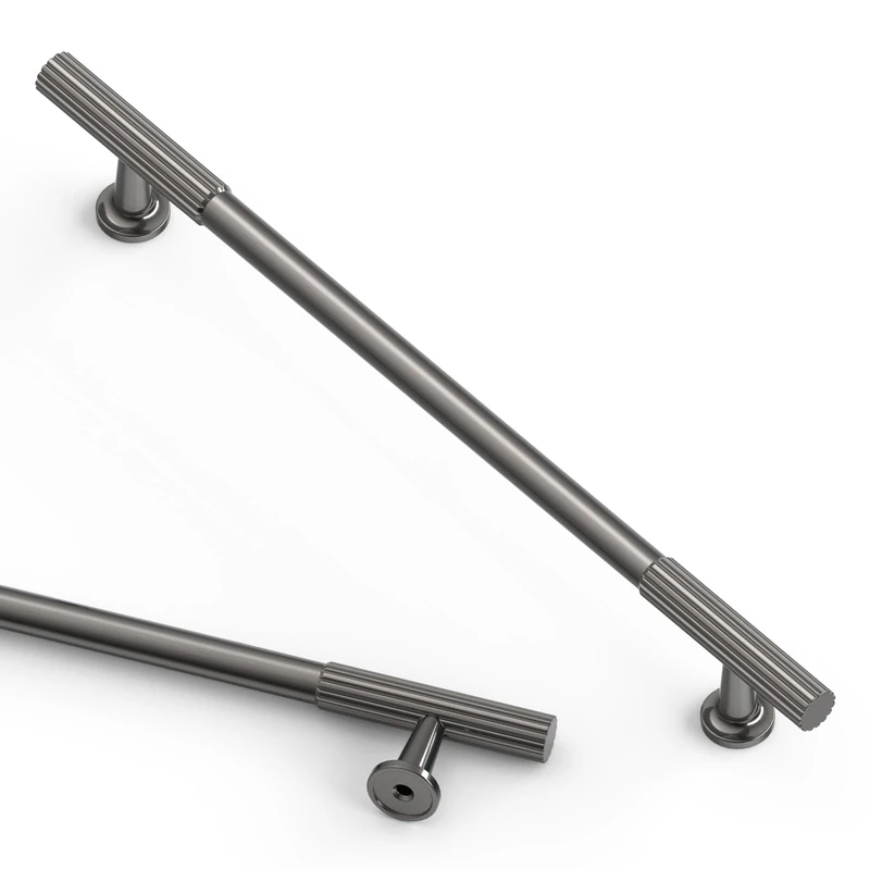 Asidrama 10 Pack 10 Inch(254mm) Brushed Black Nickel Cabinet pulls Kitchen Cabinet Handles, Cabinet Pulls Kitchen Cabinet Hardware for Cupboard Drawer Pulls