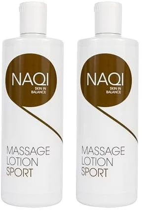 NAQI - Sports Massage Lotion - Pre-Workout and Post-Workout Recovery Treatment - Enhanced Recovery and Performance - Paraben-Free - Dermatologically Tested - Vegan-Friendly - 500 ml (Pack of 2) - Image 1