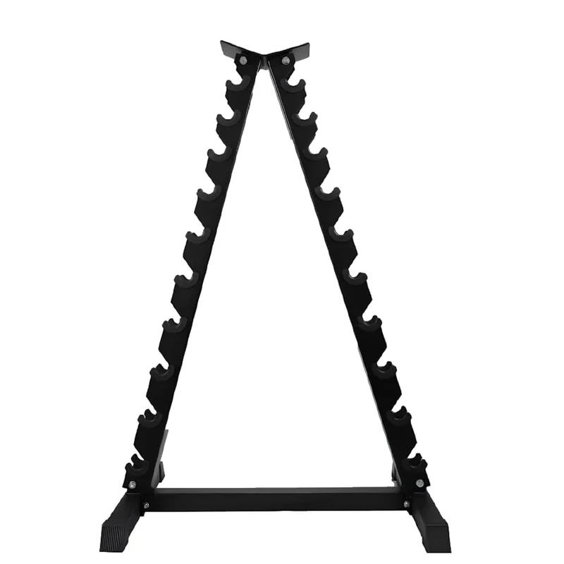 Pyramid Dumbbell Rack Weight Rack Gym Steel Stand Space-Saving Rack Vertical Sturdy Home Gym