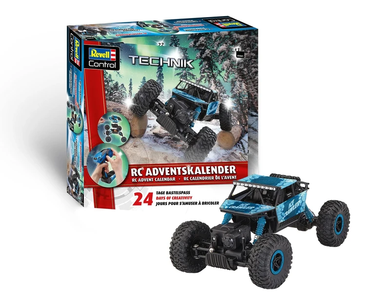 Revell Advent Calendar RC Crawler I Remote Controlled Advent Calendar for Craftsmen I for Boys, Girls & Adults I Gift for Christmas I From 10 Years - Image 1