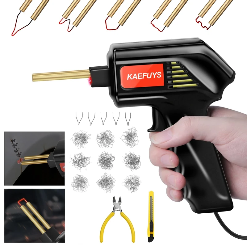 KAEFUYS 170W 220V Plastic Welder-805pcs Hot Staples for Bumper Repair