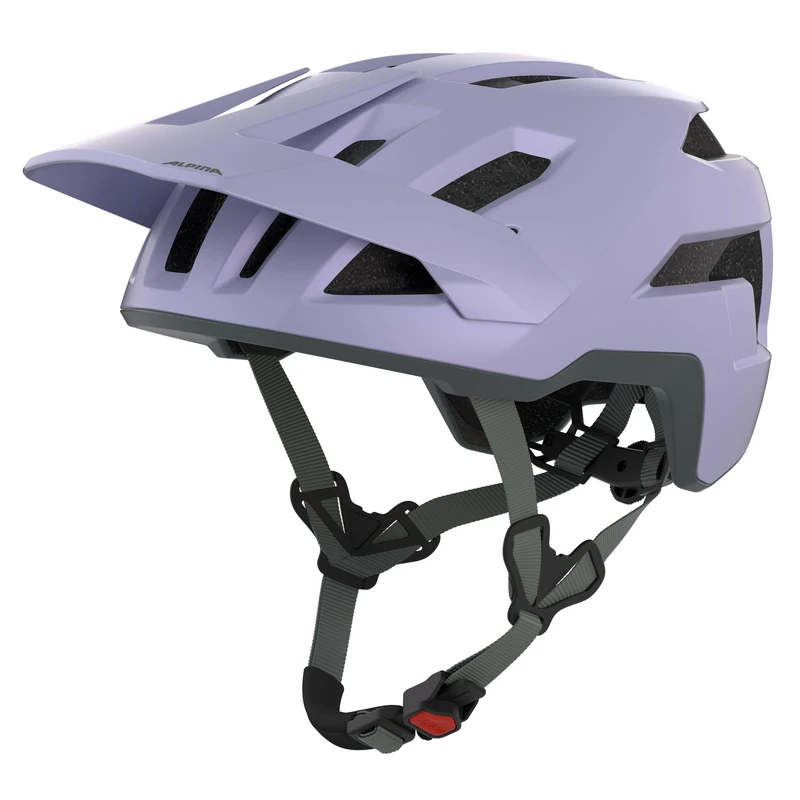 ALPINA TAUNUS – Lightweight bike helmet with deep protection at the temples and back of the head, large ventilation system, integrated insect net - lilac matt - 52-56 - Image 1