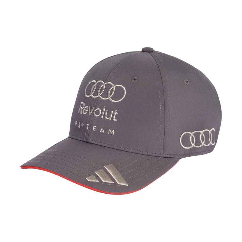 adidas Unisex Audi REVOLUT Formula ONE Team Baseball Cap, Grey strata, L-XL
