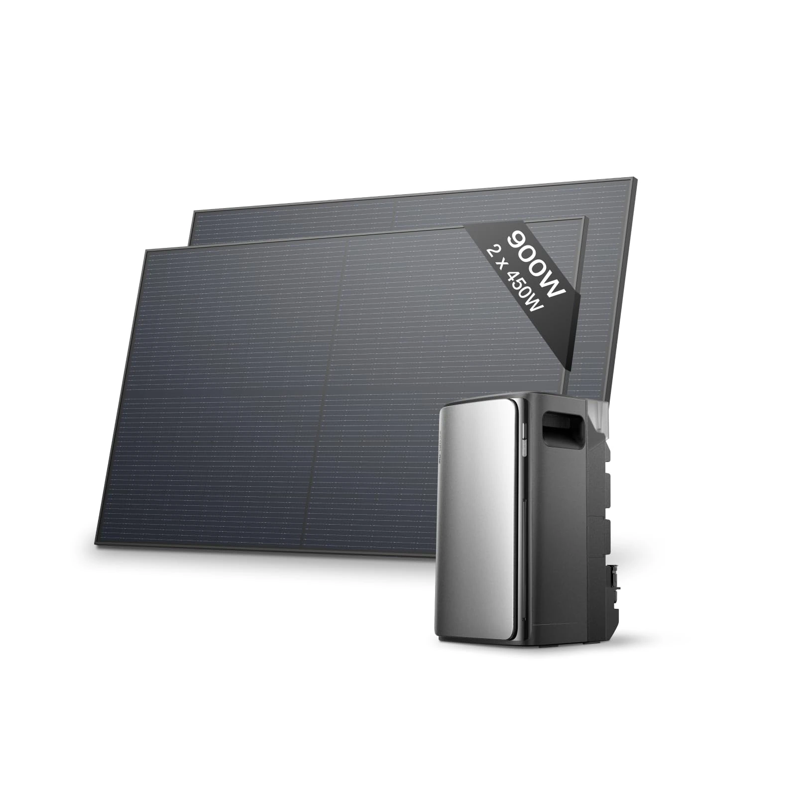 EcoFlow Stream Pro with 900W Rigid Solar Panels, 1.92kWh (up to 11.52kwh) Power Plant with Battery Storage with Micro Inverter, 2300W Solar Input (3 MPPT), 1200W Dual AC port, 6000-Cycle LFP, TOU, AI