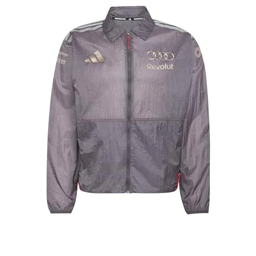 adidas Men's AUDI FORMULA ONE TEAM DRIVER PADDOCK JACKET MEN, grey strata, XXL