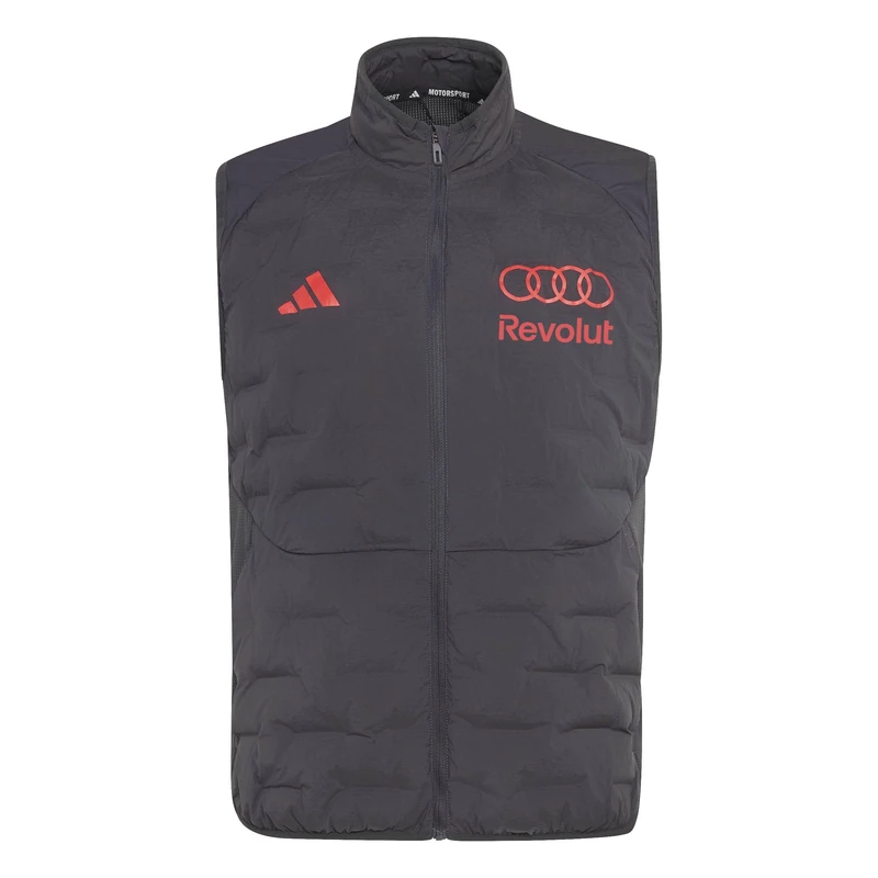 adidas Men's AUDI FORMULA ONE TEAM MECHANICS PADDED VEST, utility black/hi-res red, S