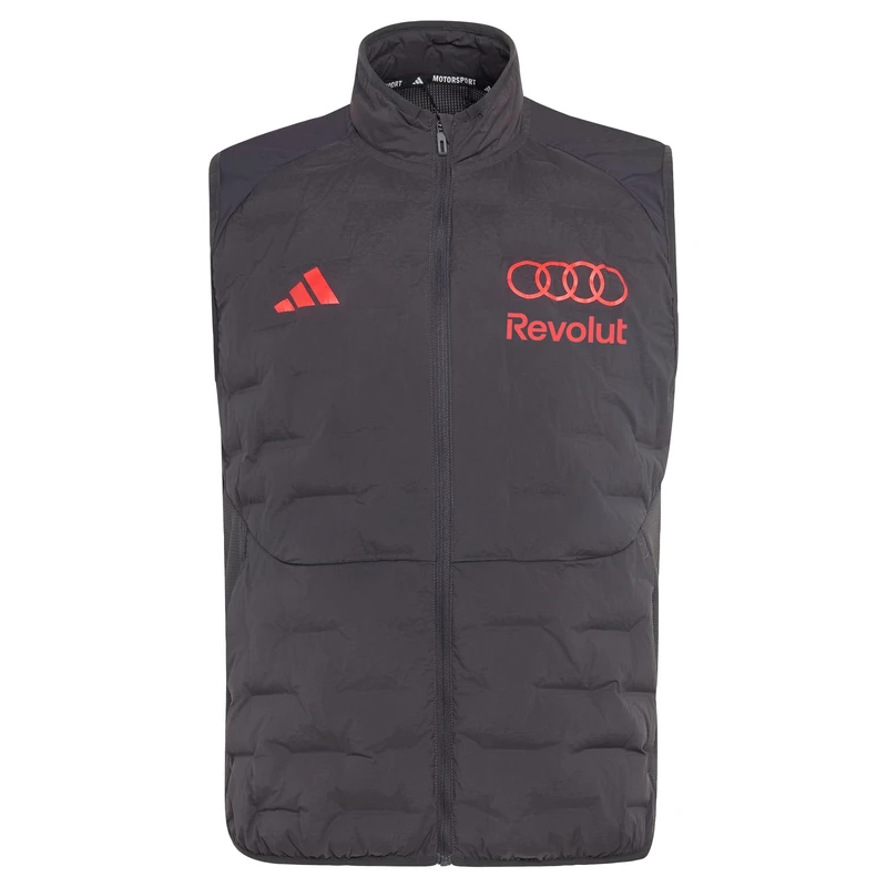 adidas Men's AUDI FORMULA ONE TEAM MECHANICS PADDED VEST, utility black/hi-res red, XXL