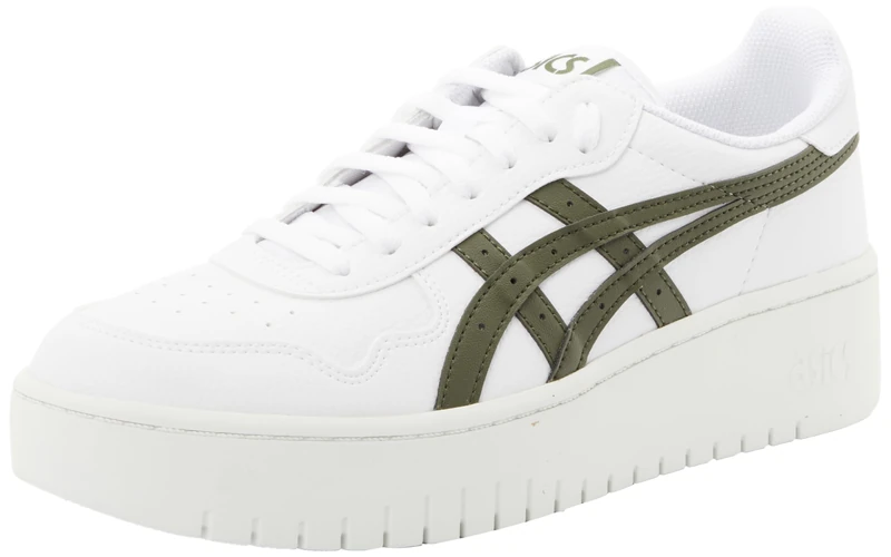 ASICS Women's Japan S PF Sneaker, White Olive Canvas, 9.5 UK