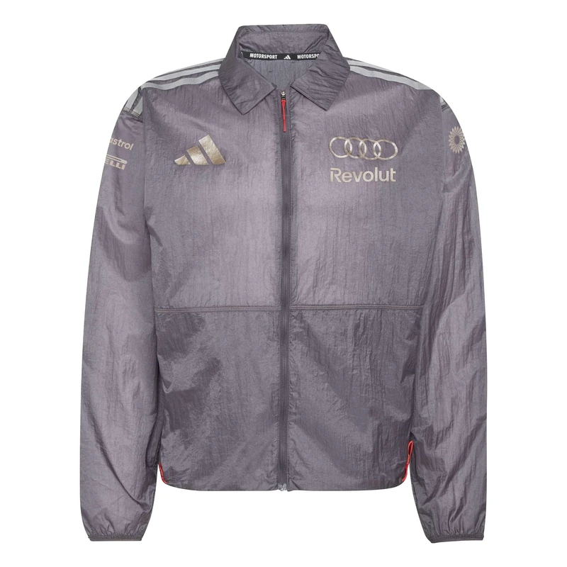 adidas Men's AUDI FORMULA ONE TEAM DRIVER PADDOCK JACKET MEN, grey strata, L