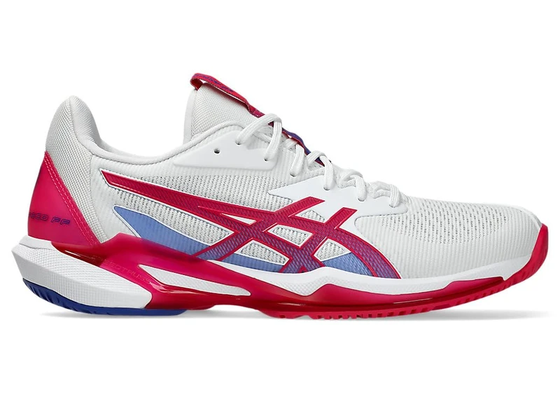 ASICS Women's Solution Speed FF 3 Sneaker, White Bright Rose, 9 UK