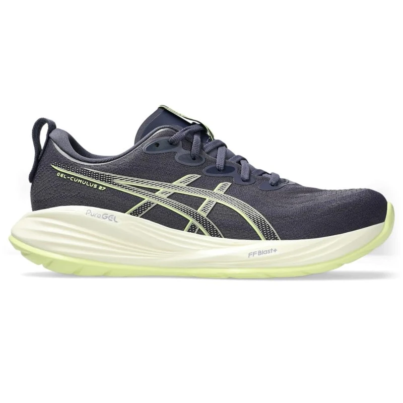 ASICS Mens Gel-Cumulus 27 Sneaker, Indigo Fog Glossy Yellow, 9.5 UK