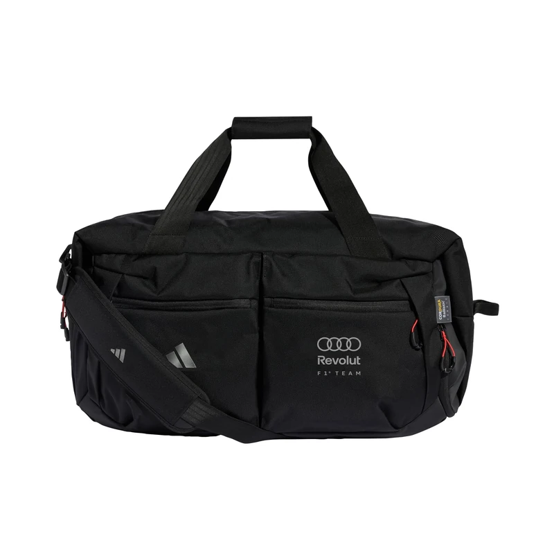 adidas Unisex Audi REVOLUT Formula ONE Team Hybrid Duffel Backpack, Black, One Size
