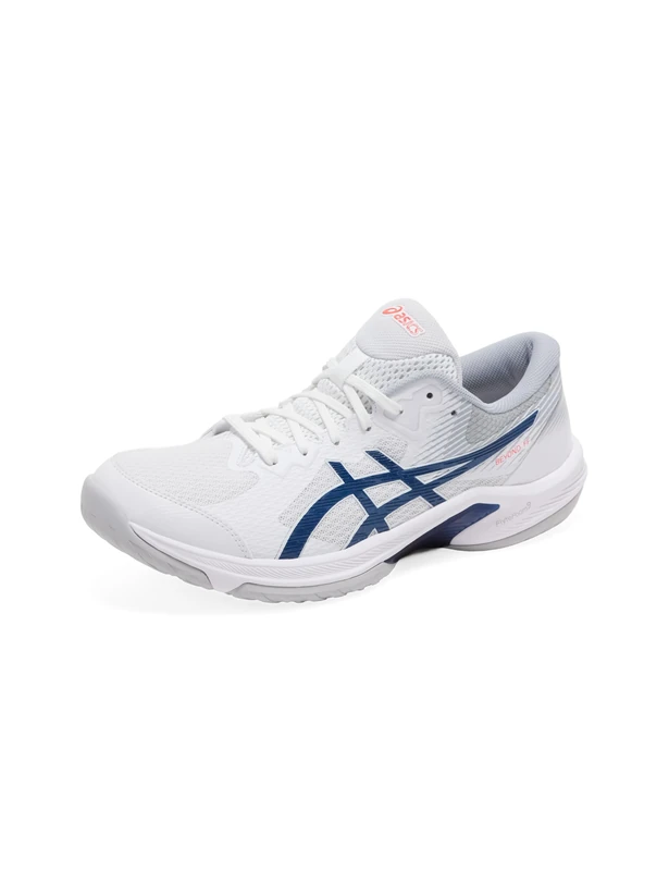 ASICS Mens Beyond Ff Sneaker, White Mako Blue, 8 UK