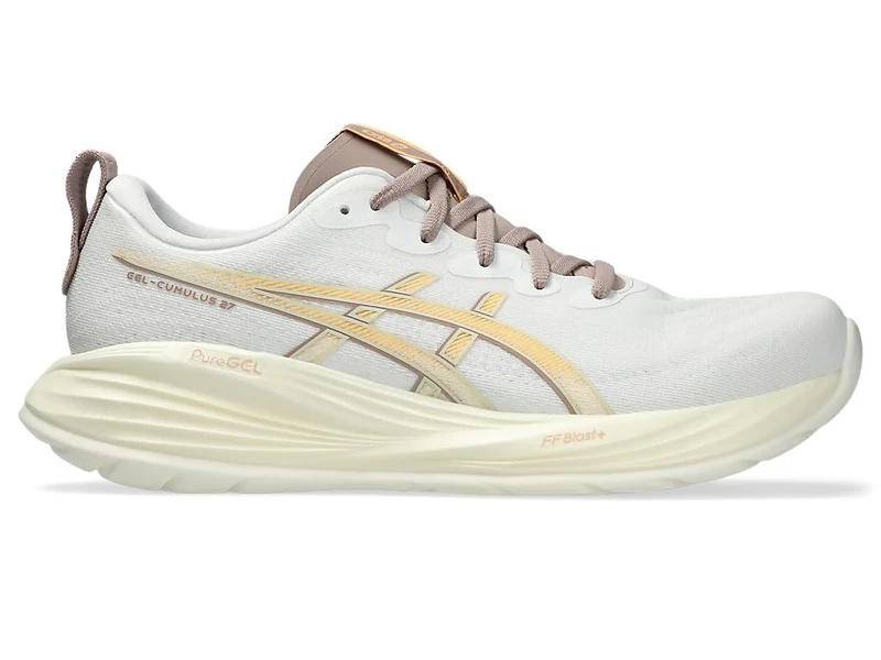 ASICS Mens Gel-Cumulus 27 Sneaker, White Fawn, 10 UK - Image 1