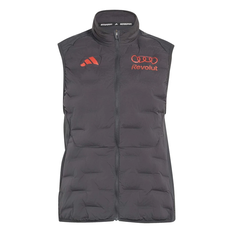 adidas Women's Audi Formula ONE Team Mechanics Padded Vest, Utility Black/hi-res red, S