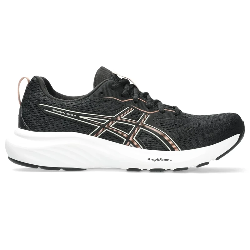 ASICS Womens Gel-Contend 9 Sneaker, Black Sand Red, 5.5 UK
