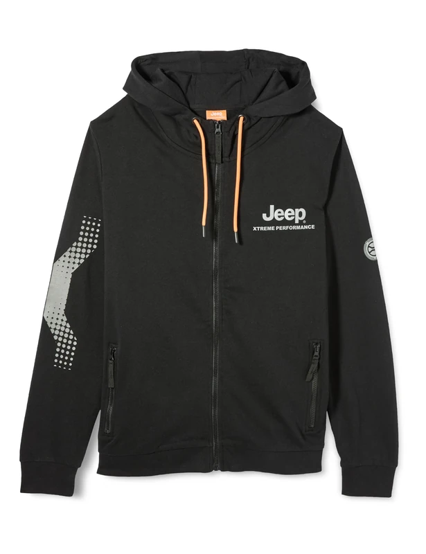 Jeep Men's Zip Sweatshirt Grey