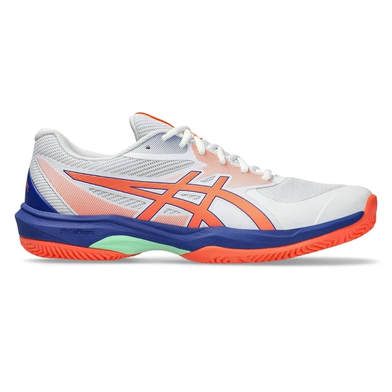 ASICS Mens Game Ff Padel Sneaker, White Vivid Coral, 8.5 UK