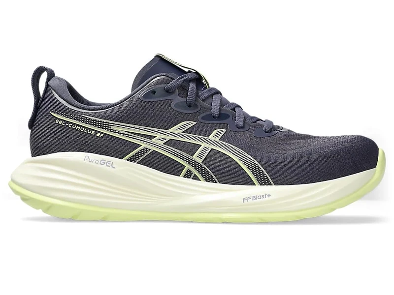 ASICS Mens Gel-Cumulus 27 Sneaker, Indigo Fog Lucid Yellow, 9 UK