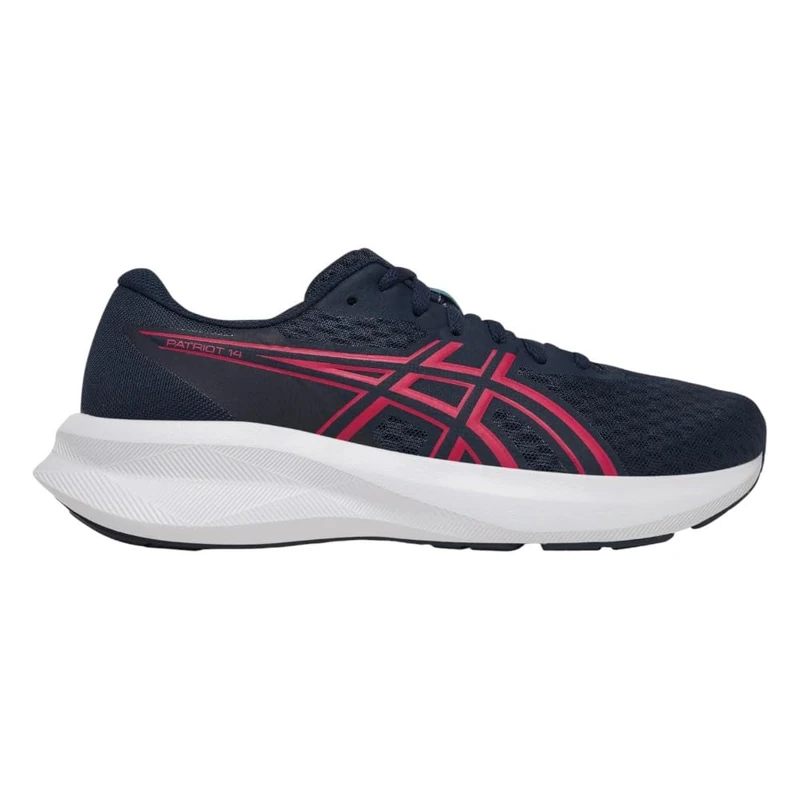 ASICS Womens Patriot 14 Sneaker, Black Dark Pink Clay, 5 UK