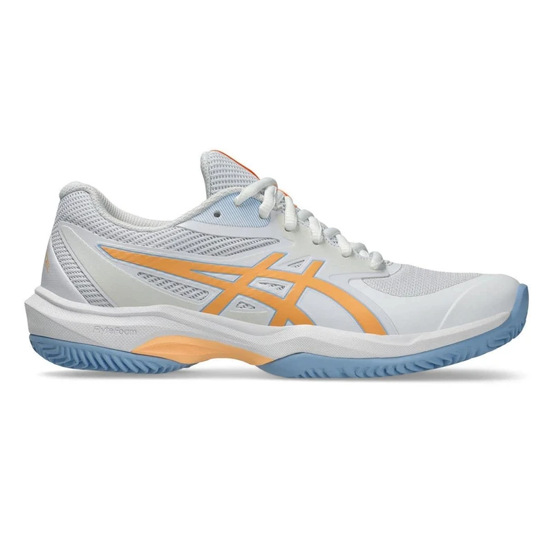 ASICS Womens Game Ff Padel Sneaker, White Orange Glow, 5 UK