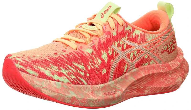 ASICS Womens Noosa Tri 16 Sneaker, Orange Glow Flash Red, 5 UK