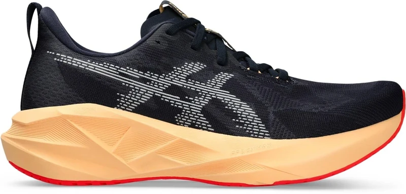 ASICS Men's NOVABLAST 5 Sneaker, Midnight Orange Glow, 7 UK