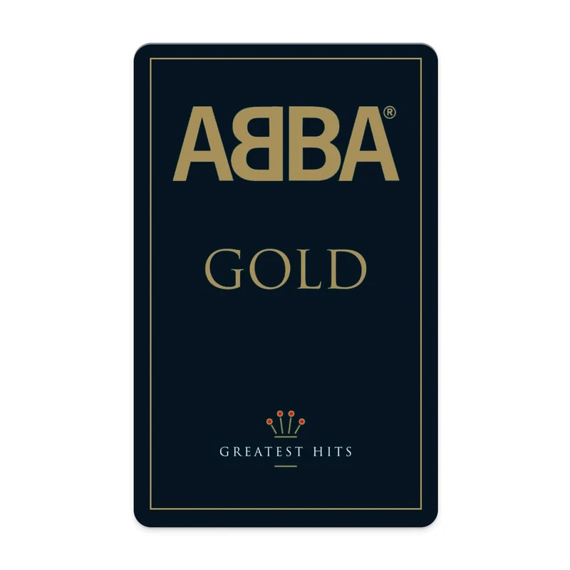 Yoto ABBA Gold - Kids Audio Card for Use with Player & Mini All–in–1 Audio Player, Screen–Free Listening with Fun Festive Music for Playtime Travel & Holiday Parties, All Ages