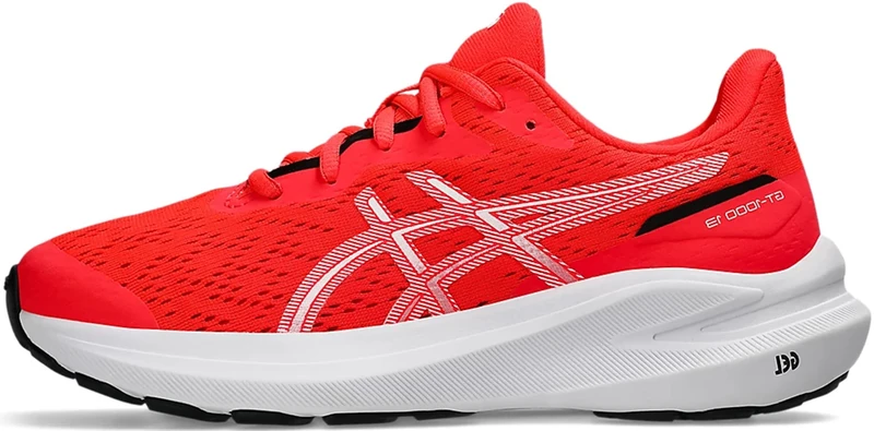 ASICS Boys Gt-1000 13 Gs Sneaker, Flash Red White, 4.5 UK