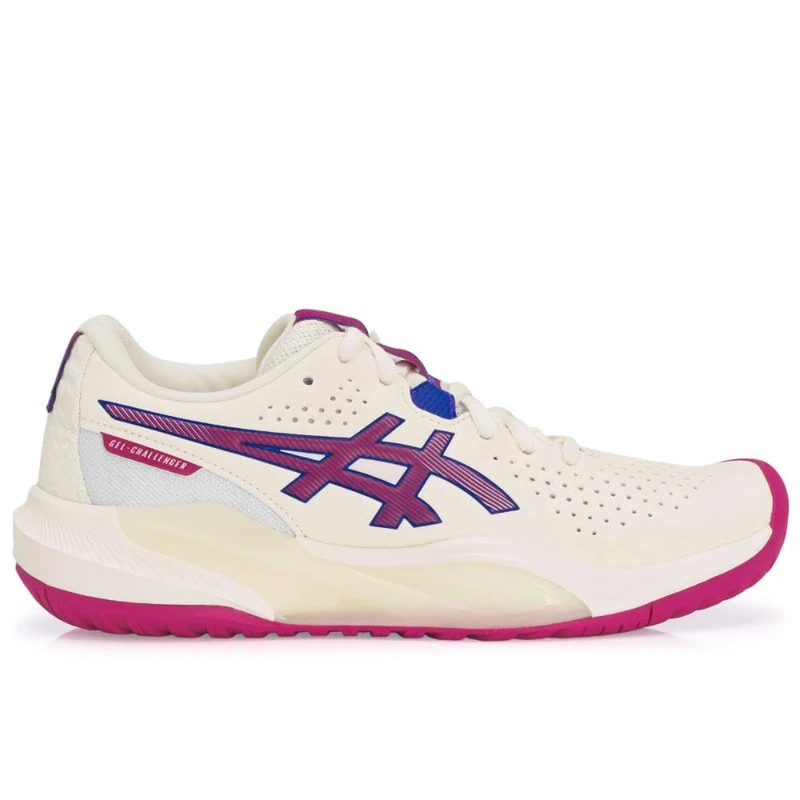 ASICS Women's Gel-Challenger 15 Sneaker, Cream Bright Rose, 4 UK