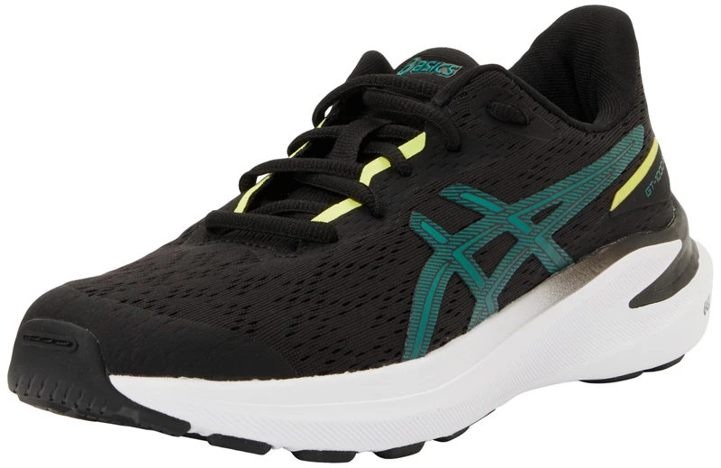 ASICS Boys Gt-1000 13 Gs Sneaker, Black Jasper Green, 4.5 UK