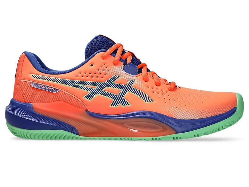 ASICS Men's Gel-Challenger 15 Padel Sneaker, Vivid Coral Dark Cobalt, 10 UK
