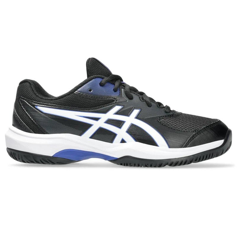 ASICS Boys Gel-Game 10 Gs Sneaker, Black White, 6 UK