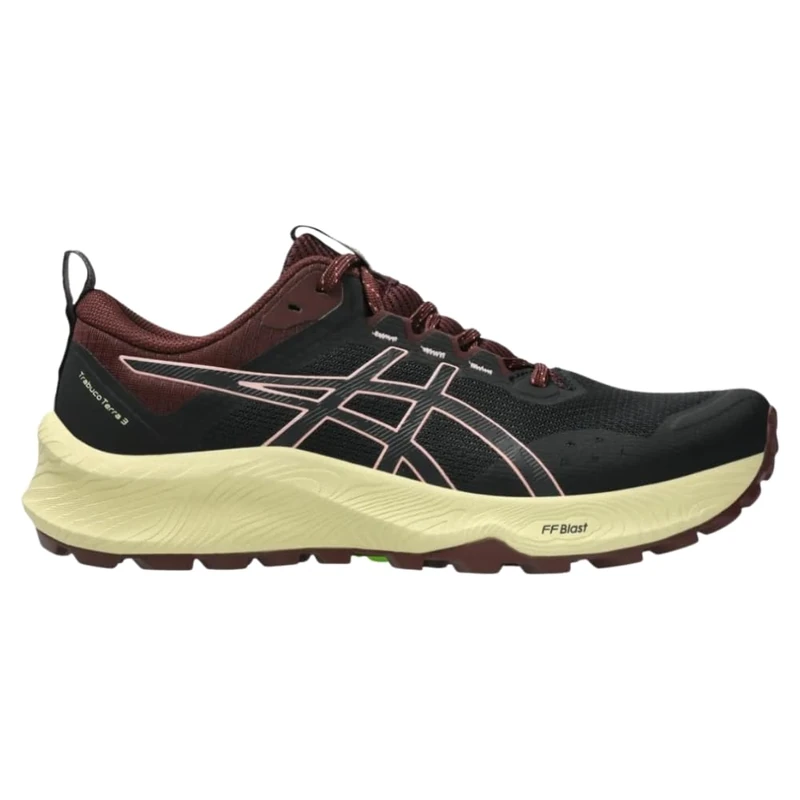 ASICS Women's Trabuco Terra 3 Sneaker, Black Wild Blossom, 4.5 UK