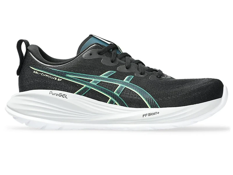 ASICS Mens Gel-Cumulus 27 Sneaker, Black Lucid Yellow, 9 UK
