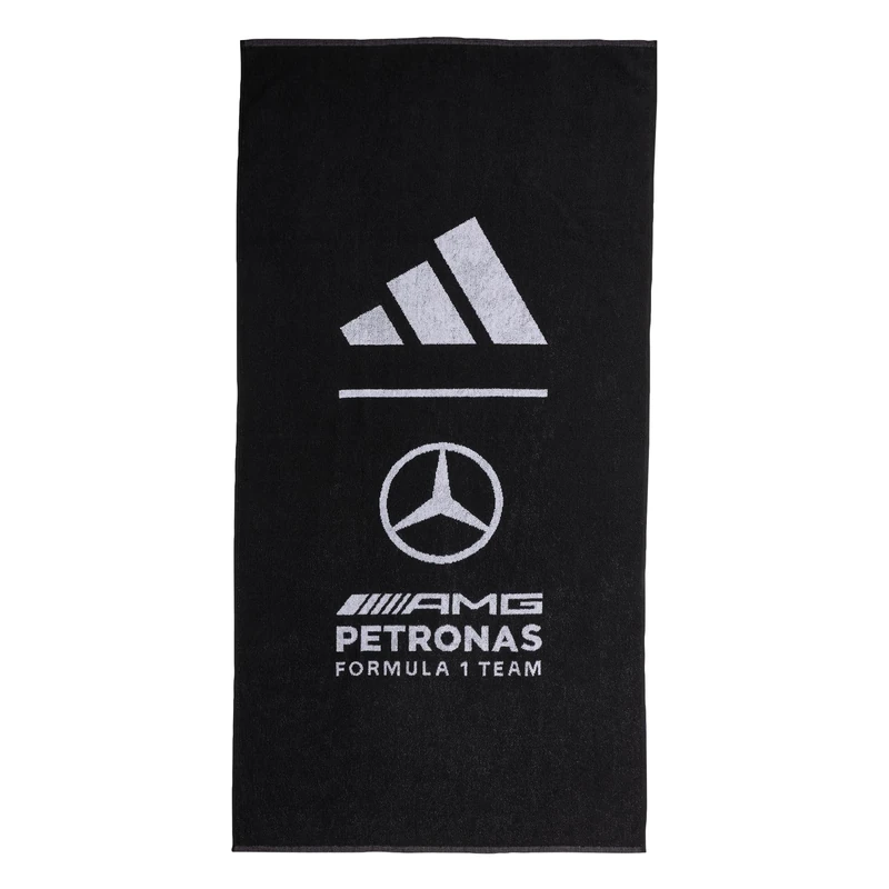 adidas Unisex MERCEDES - AMG PETRONAS FORMULA 1 TEAM TOWEL, black, One size - Image 1