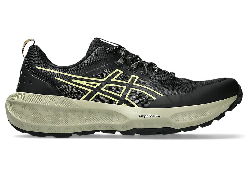 ASICS Men's Gel-Sonoma 8 Sneaker, Black Lime Green, 5 UK